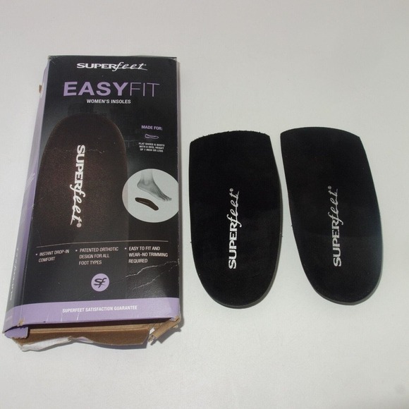 NEW Superfeet EasyFit Insoles For Flats & Boots  Women's Size D Size 8.5-10 - Picture 1 of 5